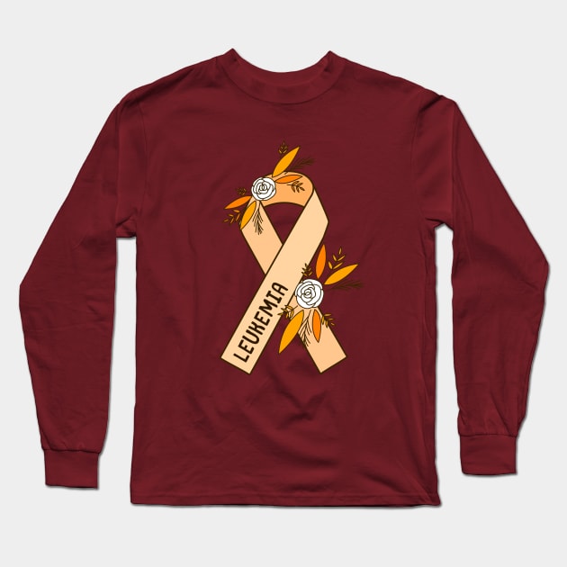 Leukemia Awareness Long Sleeve T-Shirt by Sloth Station